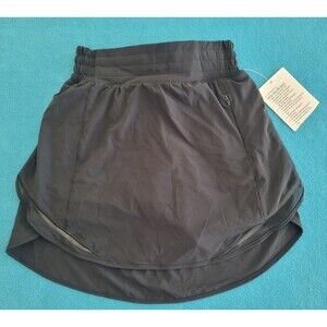 Lululemon Hotty Hot HR Skirt skort Long size 0 Black